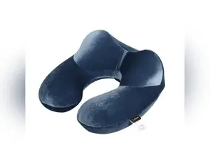 U-Shape Travel Pillow for Airplane Inflatable Neck Pillow