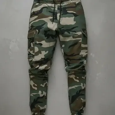 Army Green Cargo Pants Men Plus Size 5XL 6XL 7XL Loose Hombre Harem Stretched Sweatpants Camo Safari Black Ankle-Length Joggers - 200000343