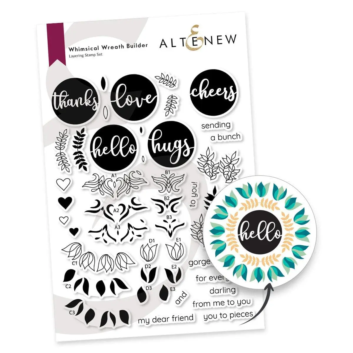 Whimsical Wreath Builder Stamp Set