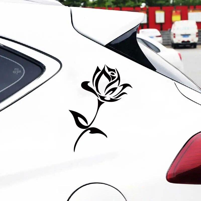 2025 Beautiful Rose Flower Car Sticker - Enhance Your Vehicle's Look with a Waterproof Vinyl Decal!