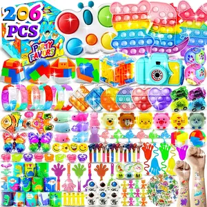 Sensory Fidget Toy Set Bulk Cartoon Plastic Party Favor Combo Set Pinata Fillers Kids Birthday Party Bulk Toys Boys & Girls Treasure Box