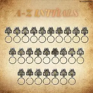 Western Cow Tag Keychain With Initial Custom Copper Letter Key Holder Texas-Inspired Fashion Accessory Handcrafted Durable Metal Personalized Gift