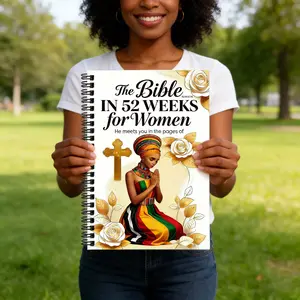 Women's Bible Reading Journal Notebook, 52 Week Spiritual Plan, 365 Daily Scripture, Theme Study + Meditation Space, Christian Gift