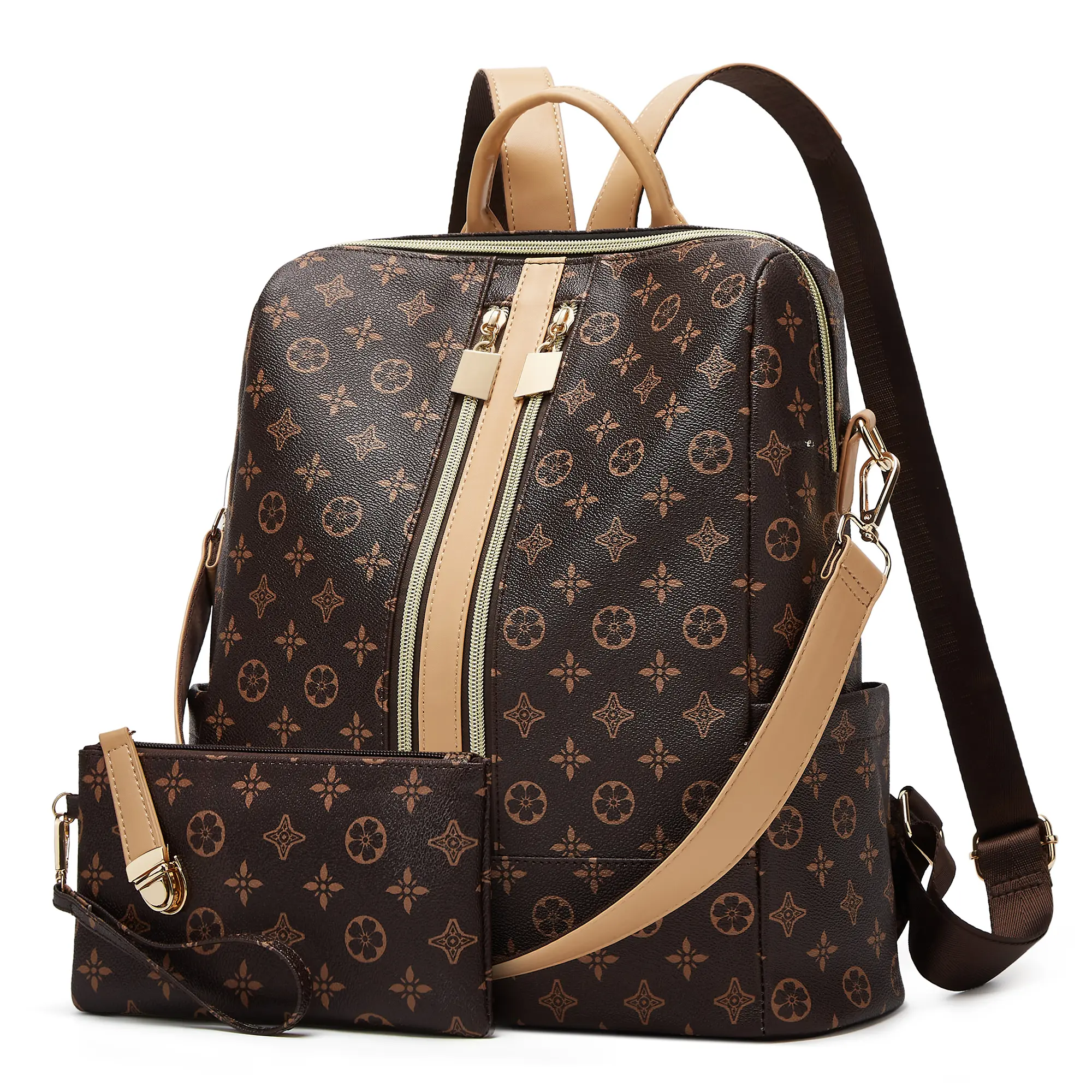 Coffee Double Zipper