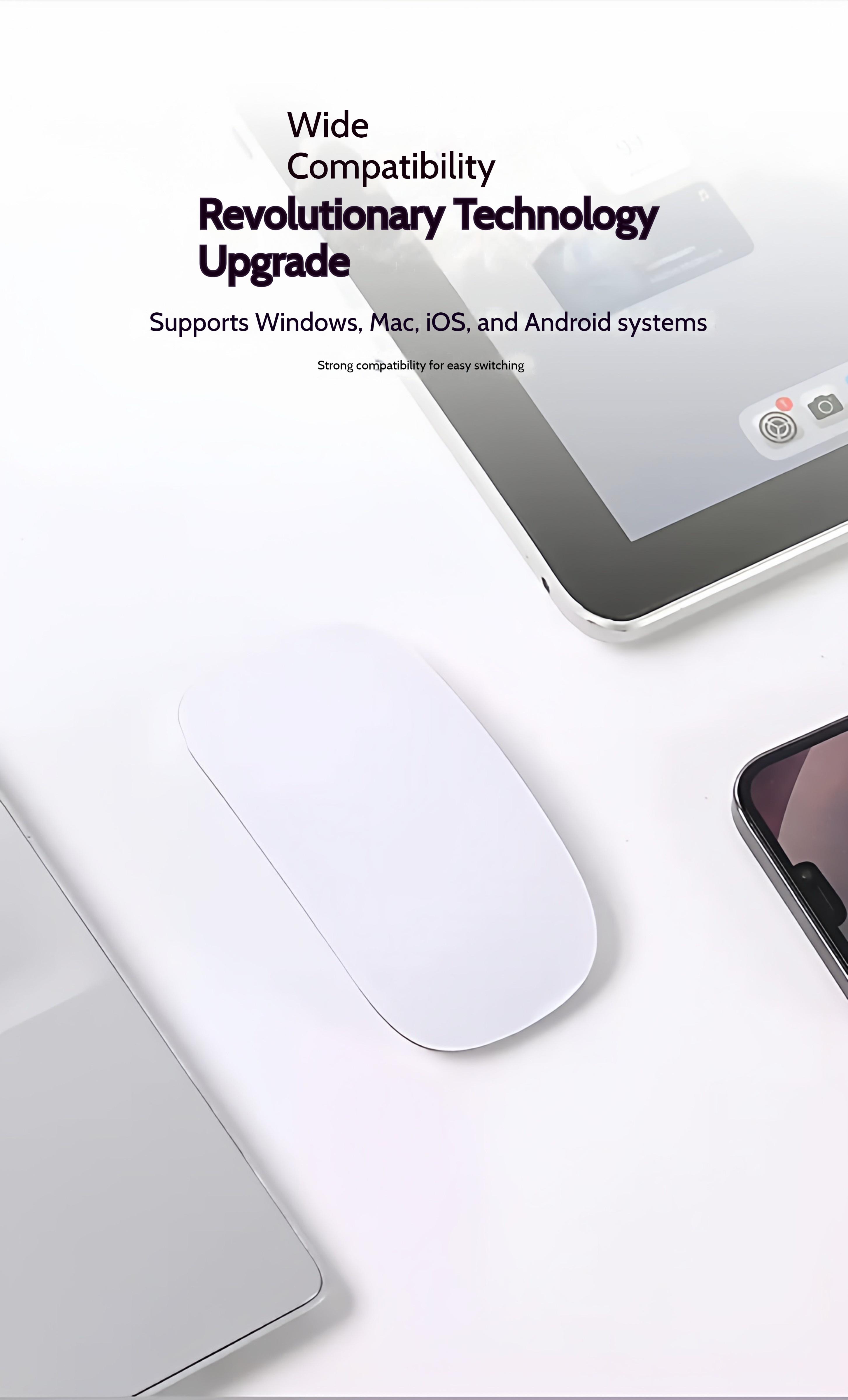 Luxury NEW Original Wireless Mouse Bluetooth 5.0 Full Gesture Touch Office Magic Mouse For Apple/Macbook/Air/Microsoft/Laptop Mac Tablet PC