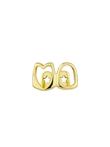 Niche Design Heart Single Tooth Decoration Grillz Personalized Hip-Hop Metal Tooth Ornament Trendy Street Adjustable Tooth Gem