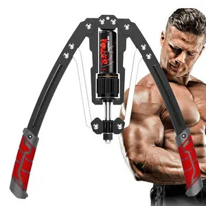 Hydraulic Power Arm Exercise Machine, Adjustable Resistance 22-440lbs, High-Density Dual Carbon Steel, Durable Hydraulic Cylinder