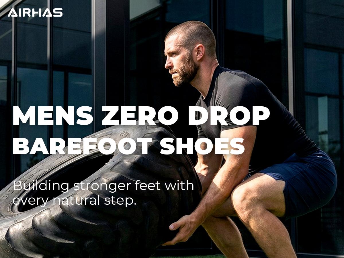 AIRHAS Men’s Zero-Drop Barefoot Trail Running Shoes with Anatomical Toe Cap — Gym & Cross-Training Sneakers AIRHAS Men’s Zero-Drop Barefoot Trail Running Shoes with Anatomical Toe Cap — Gym & Cross-Training Sneakers