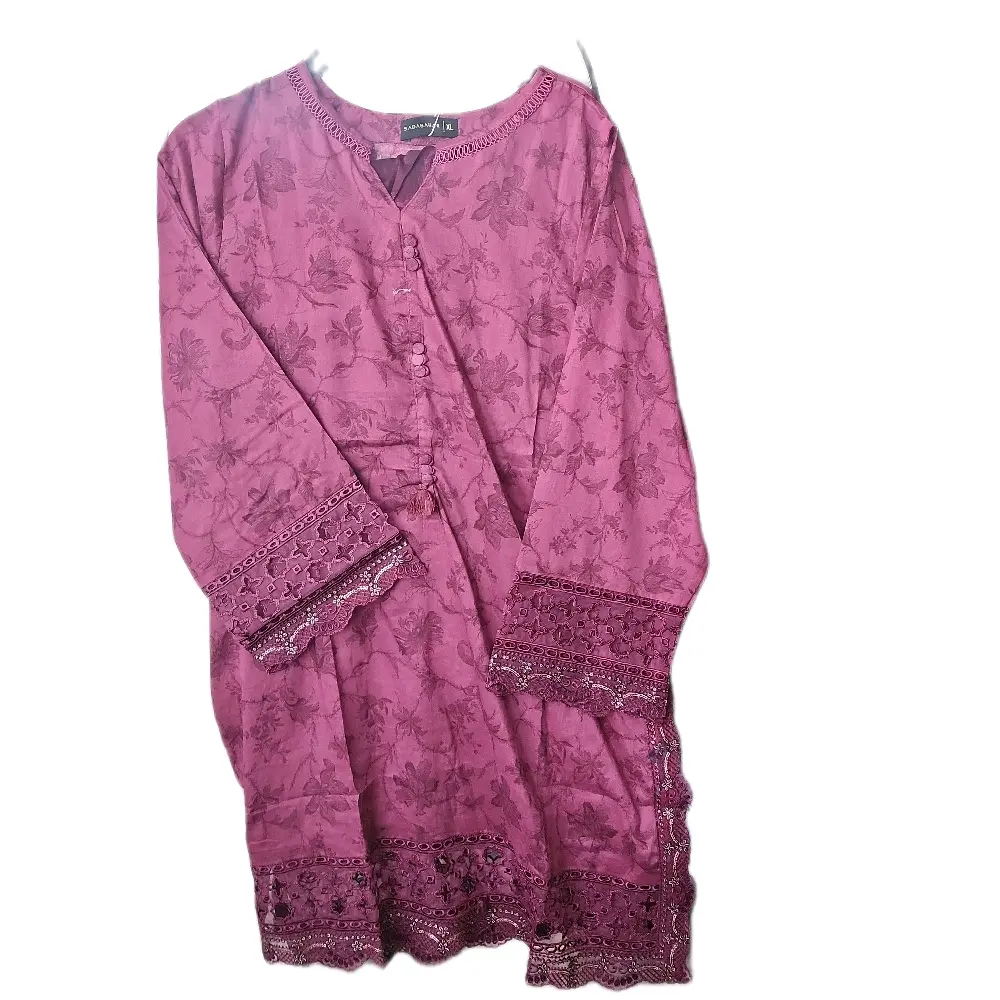 Pakistani Embroidered Lawn Suit with Embroidered Cutwork Lawn Dupatta for Women - Dress, Traditional