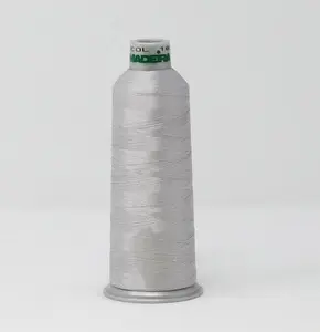 Madeira Polyneon - Ref. # 1886 -- Light Steel Gray -- Weight #40 -- Machine Embroidery Thread -- 5,500 Yards Cone