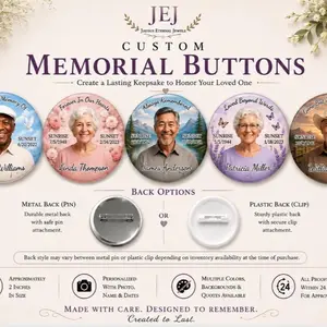 Custom Memorial Buttons