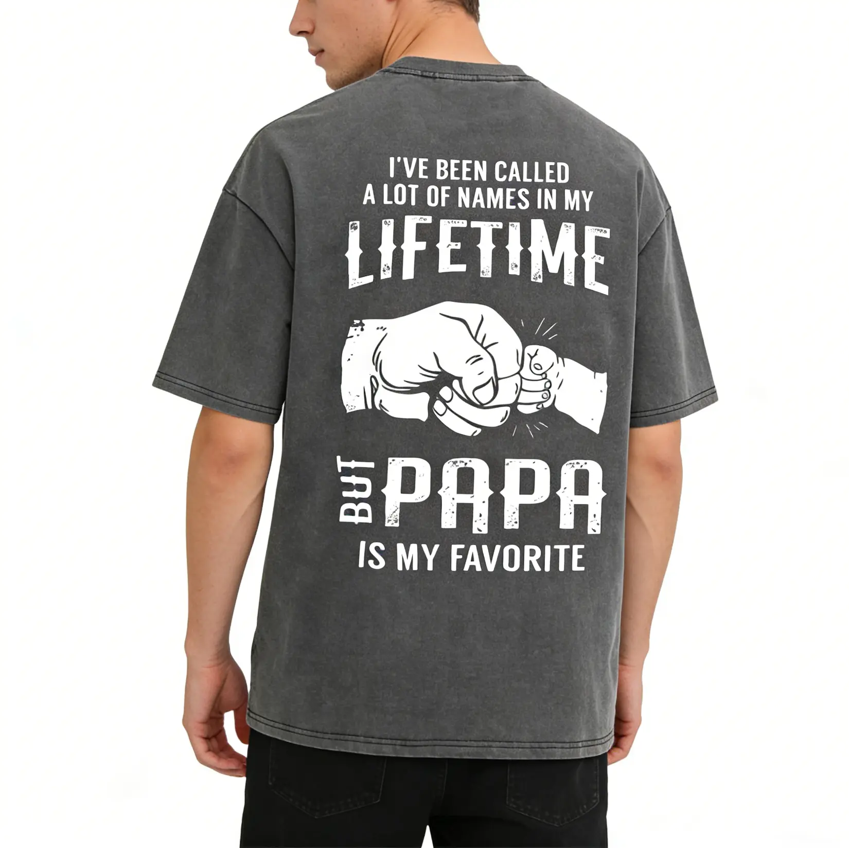 I've Been Called A Lot Of Names In My Lifetime But Papa Is My Favorite Shirt, Top Menswear, Cotton Tee Shirt Casual Streetwear, Sweatshirt, Underwear Tshirt, Streetwear Human,Men's Casual Crew Neck T-Shirt, Menswear, Tops,Gift for Husband,  Unisex