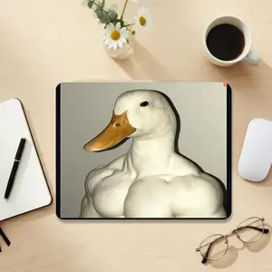 Funny Duck Face Mouse Pad, Cute Kawaii Duck Desk Mat, 3 Sizes Soft Tech Cloth, Gaming WFH Office Decor, Duck Lover Gift