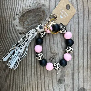 Cheetah Silicone Wristlet