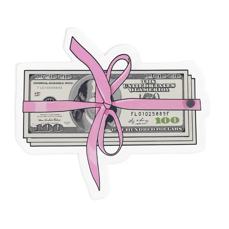 Money ribbon lash tile