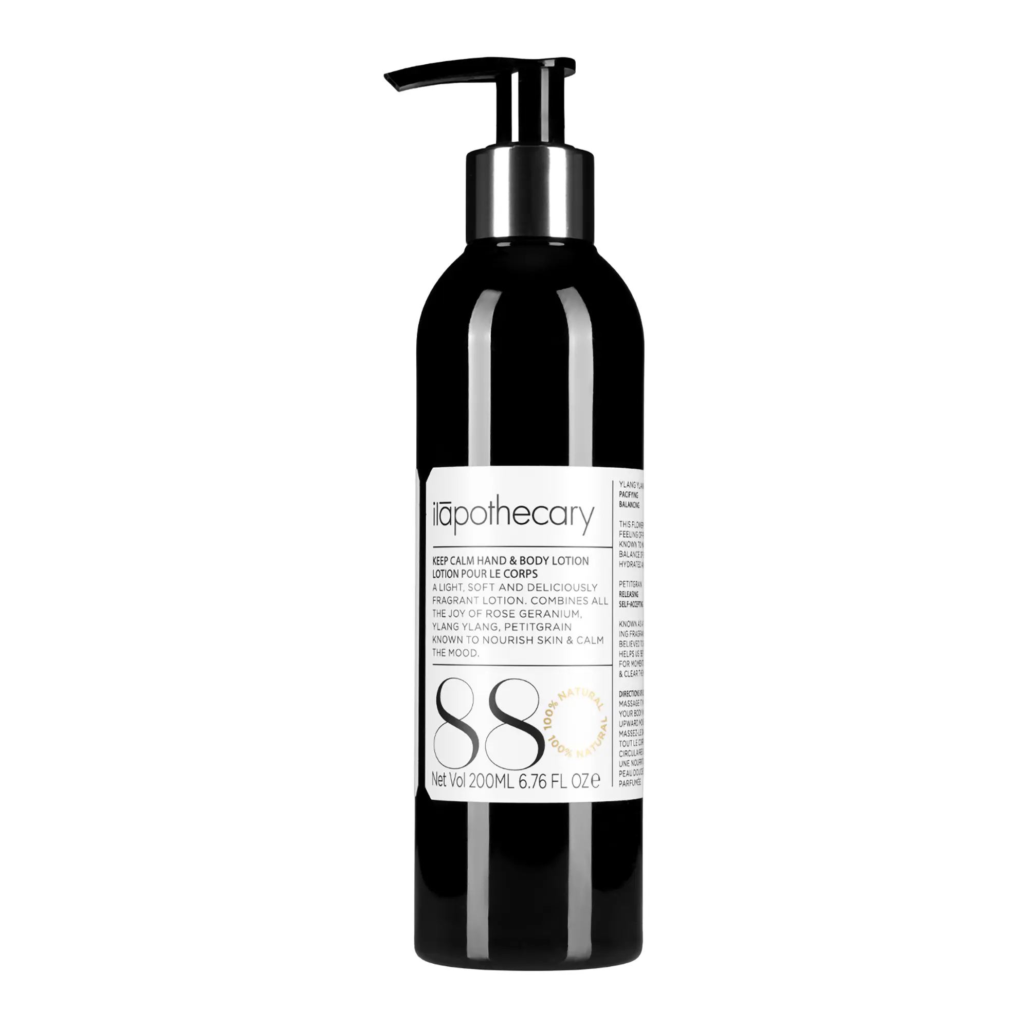 ilapothecary Keep Calm Hand And Body Lotion - Soothe and Nourish Skin - Body Lotion for Women and Hand Cream with Ylang Ylang Essential Oil - 200 ml