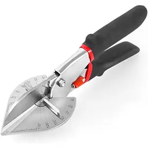 Multi Angle Miter Shear Cutter Hand Tools,45-135 Degree Adjustable Angle Scissors Trim Shears Tools for Vinyl Wood Molding Trim