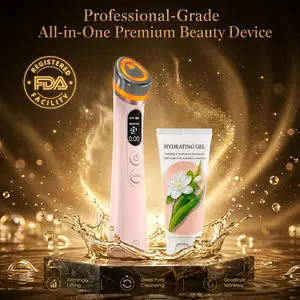 EMS Microcurrent Face Lift Device – Instant Anti-Aging & Wrinkle Removal Tool, Red Light Therapy to Stimulate Collagen, Eliminate Wrinkles & Tighten Skin, Clinically Proven for Face & Neck
