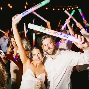 30 Non-Personalized Multi Color LED Foam Sticks for Weddings Parties and Dances - Colorful, Decor Colorful Decoration