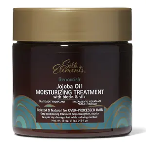 Silk Elements Renourish Jojoba Oil Moisturizing Treatment, Vitamin E, Hydrating, Strengthening
