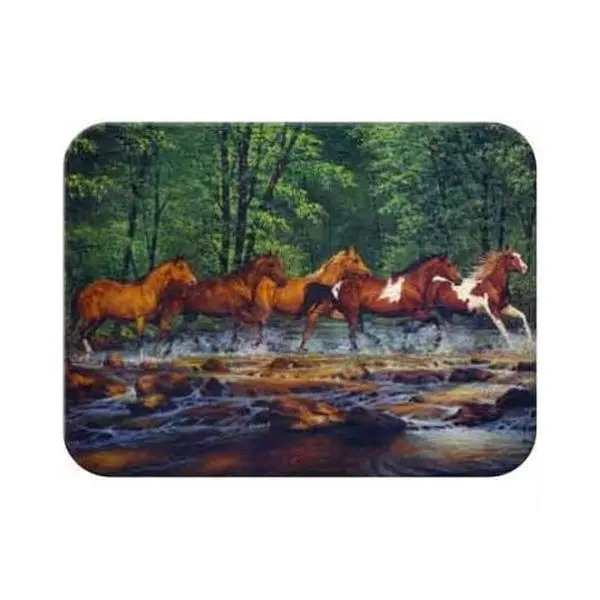 McGowan Tuftop Spring Creek Run Small Chopping Board - 9" d x 12", Cheese Tray, Kitchen Decoration, Centerpiece, Placemat for Kitchen Use