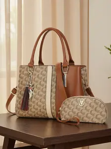Bags women's bags patterned printed bags two-piece set bagsuter bags date bags casual fashion bags color-blocked bags, bags for mom, gift girlfriend, gift bags for friends, gift bags for elders, gift bags for wife, Handbag Set