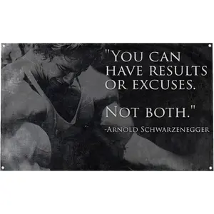 "You Can Have Results Or Excuses. Not Both." Quote Motivational Inspirational Office Gym Wall College Dorm Room Decor Design on a 3X5 Feet Flag