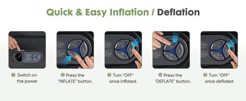 [Deal] Air Mattress with Built in Pump, Inflatable Blow up Camping Bed, Self-Inflating Portable Colchones Inflables for Guests, Home and Travel