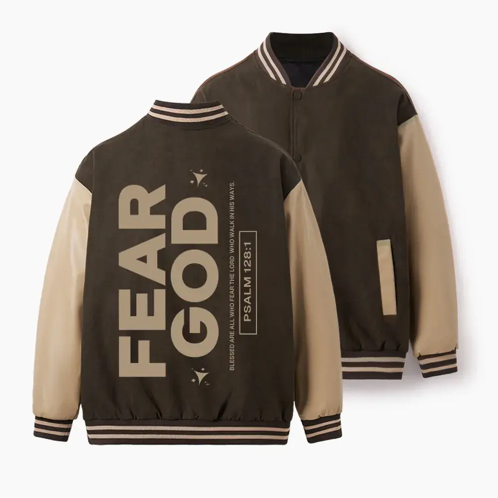 Bible Verse Christian Baseball Jacket AOP All Over Print Faith Inspired Jacket