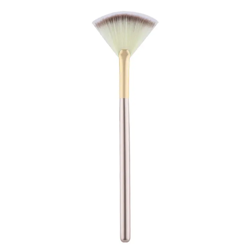 Small champagne fan brush