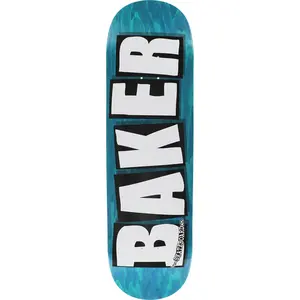 Baker Skateboard Deck Brand Logo Veneers B2 Blue 8.25"
