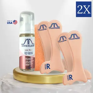 Arch Support Insoles & Cleanser - Pink color - STAND STRONG® Bundle