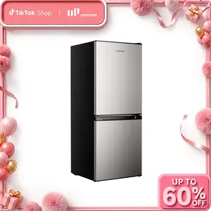 Upstreman mini fridges BM40 Small Refrigerator with Bottom Freezer Double Door Mini Fridge for Kitchen Apartment Dorm Office Space-Smart Design Precision Cooling Whisper-Quiet Efficient Customizable Storage 2.75 Cu.Ft + 1.27 Cu.Ft