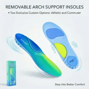 【New Arrival】Work Boot Insoles for Men Women, Arch Support Shoe Inserts for Plantar Fasciitis Relief, Shock Absorbing Insoles for Standing All Day