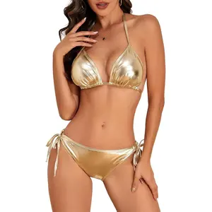 Century Star Women Tie Side Bottom Padded Top Triangle Bikini String Bathing Suit Two Piece Swimsuit