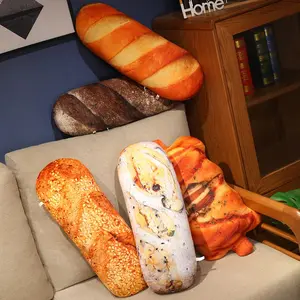Realistic Bread Plush Toy - Soft Stuffed Pillow, Adorable Food-Themed Decor, Cozy Birthday Gift for Kids & Adults, Unique Home Accent, Living Room, Bedroom Cushion, Mother's Day Gift