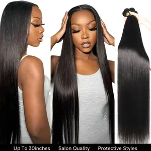 Kayhairgallery Virgin Hair Bundles 100% Human Hair Up To 30 Inches Salon Quality Protective Styles