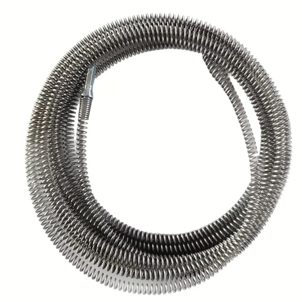 1pc, 2.5/5Meter Electric Pipe Snake, Heavy-Duty Drain Cleaning Spring, Durable Carbon Steel for Easy Operation, Integrated Head Cleaning Spring, Suitable for Sewer and Toilet Drains, Battery-Free, Sewer Cleaning Tool, Drain Auger