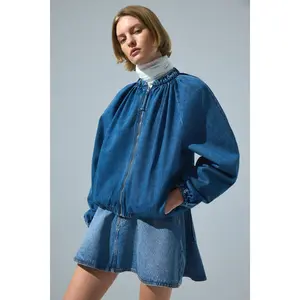 H&M Gathered bomber jacket