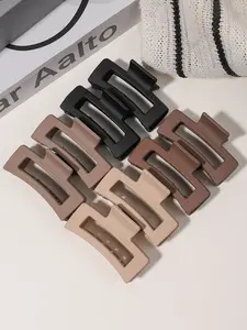 Unlock the spring atmosphere with 8pcs! Morandi square grippers, with a gentle and low-saturation color scheme and minimalist design, are not picky about outfits or hair volume. Just pick them up casually and you'll create an atmosphere. They will inspire