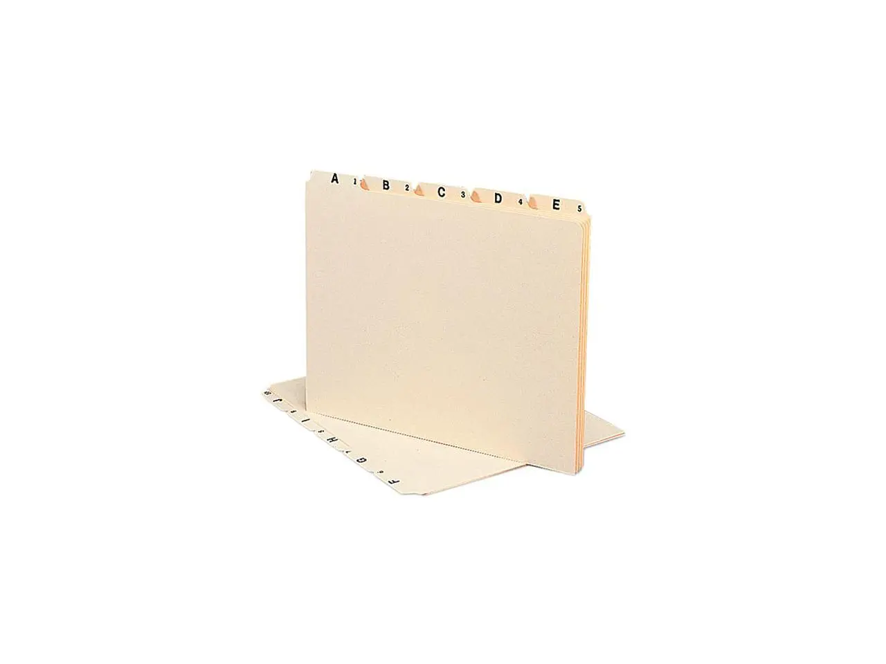 Smead 50176 Recycled Top Tab File Guides, Alpha, 1/5 Tab, Manila, Letter, 25/Set