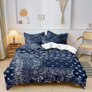 Contemporary Style 2/3 Piece Bohemian Print Bedding Set (No Inner Duvet) - Machine Washable, Printed, No Embellishments, Other Fabric Type, Woven, Other Manufacturing Process, Digital Print, Polyester Cover Material, 90g Fabric Weight