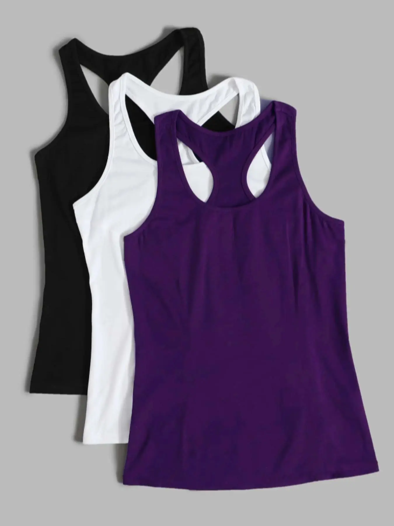 Women's Solid Sports Tank Top, Breathable Comfortable Sports Top, Ladies Sportswear, Training Apparel for Indoor Outdoor Wear, Breathable Workout Tops, Tight Sports Vest, Solid Sports Vest, Sporty Fitted, Workout Vests, Activewear Clothing