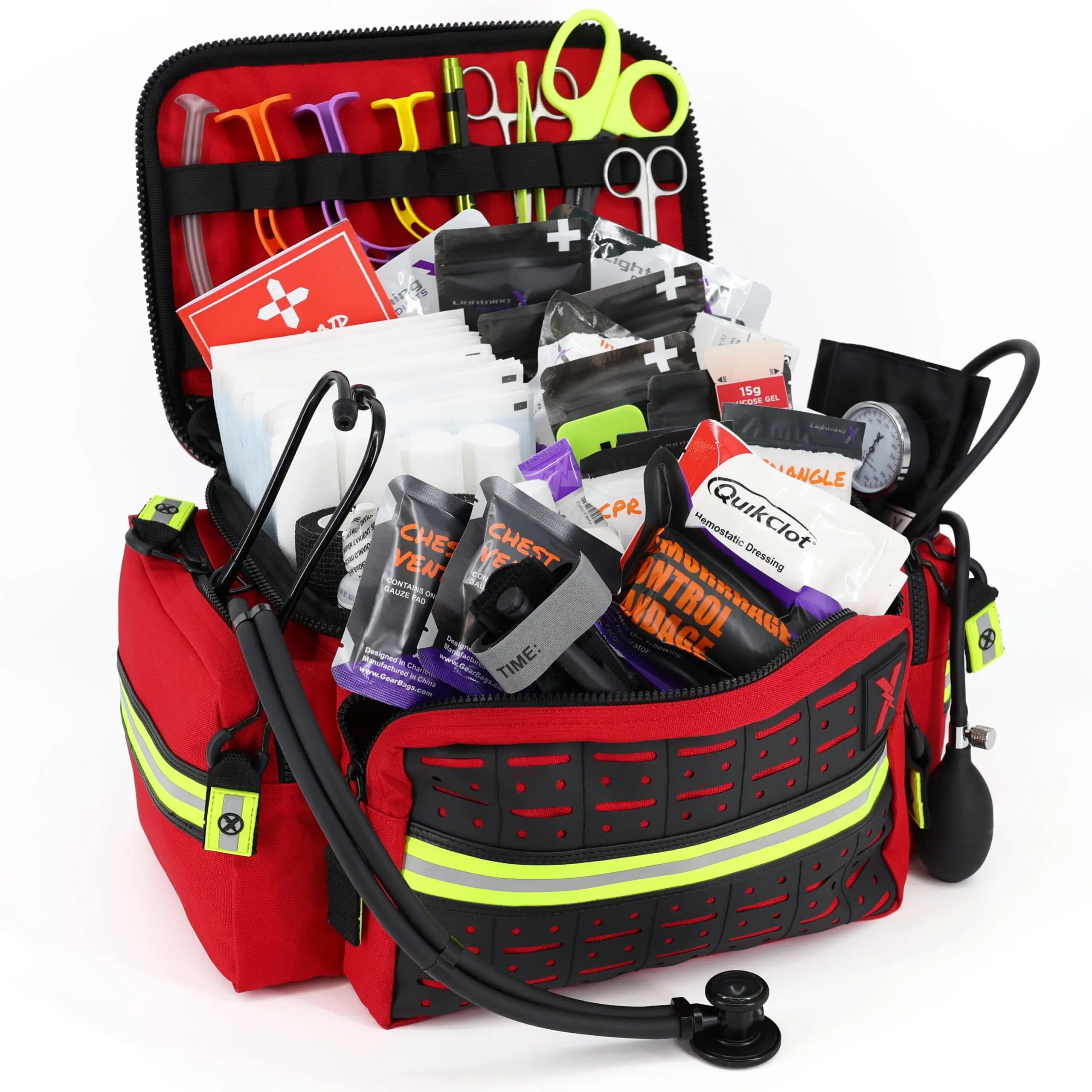 Mid-Sized EMT Bag w/ Standard Fill Kit + Trauma Pak | LXMB25 Mid-Sized EMT Bag w/ Standard Fill Kit + Trauma Pak | LXMB25