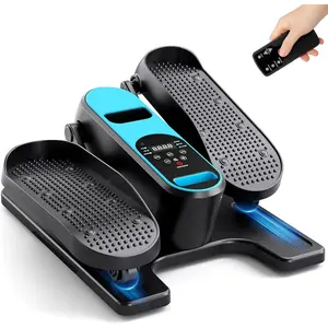 Under Desk Elliptical Machine, Electric Elliptical  Exerciser for Seniors, Quiet Portable Elliptical Exercise Machine, Seated Pedal Exerciser with 12 Level Speeds, Remote Control