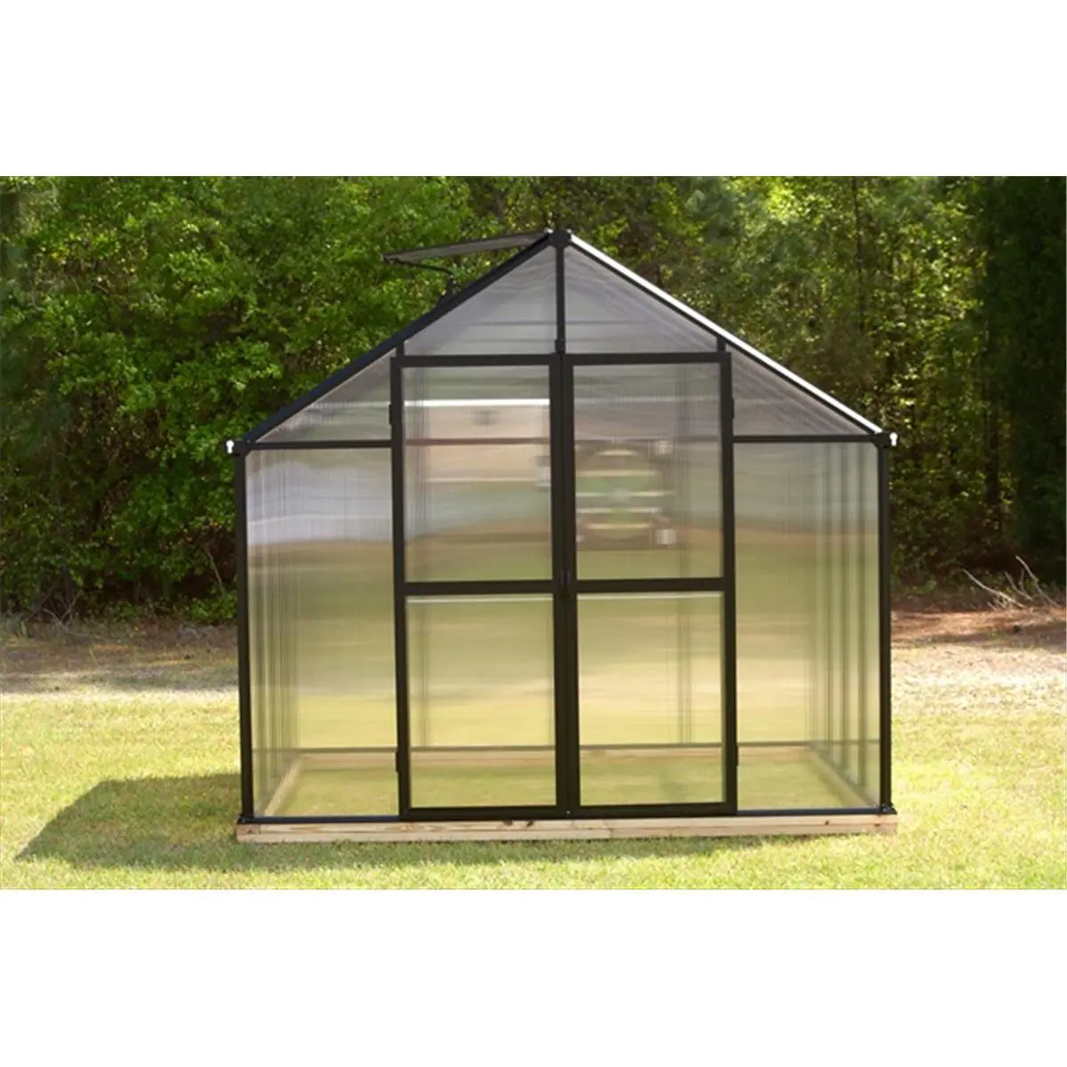 Riverstone Industries Monticello High Quality Hinged Second Set Doors for Black Greenhouses, Adds Access, Features Dual Hinges