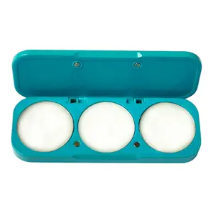 ēma fragrance Elegant Set,  Fragrance Trio, Amalfi Aqua Refillable Compact + 3 Solid Perfume Pods Unisex Fresh unconventional  perfume