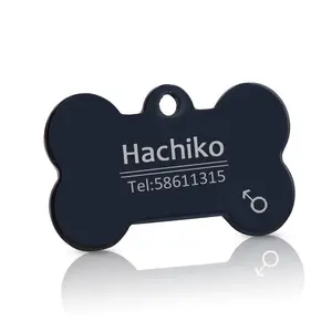 Personalized Pet ID Tag – Titanium Steel Engraved Dog & Cat Name Tag