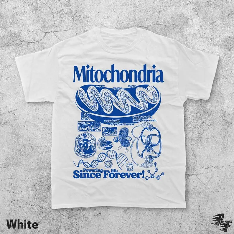 Comfort Colors Mitochondria Vintage Science TShirt, Retro Biology Graphic Tee, 90s Academic Cell Diagram TShirt, Geek Lab Humor Top, STEM Learning Gift