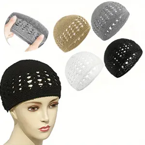 4PCS Unisex Lightweight Knitted Beanie Hat - Elastic Winter for Men & Women, Hand Washable Cold Weather Accessory with Multi-Color Options - Warm Streetwear for Autumn & Winter